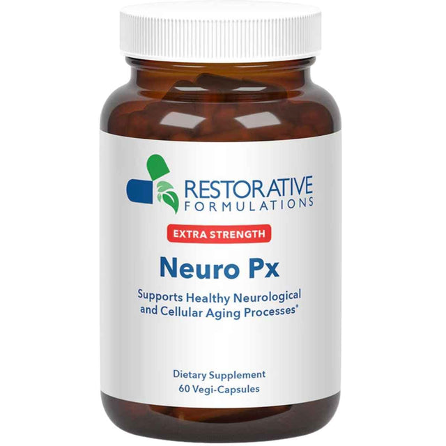 Frasco de suplemento Restorative Formulations Neuro Px Fuerza Extra 60 Cápsulas Vegetales