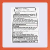 Tabla nutricional del suplemento Rugby Laboratories Carbonato de Calcio Fruit 150 tabletas