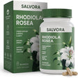 Salvora Rhodiola rosea 500 mg por cápsula, frasco y caja de 60 cápsulas