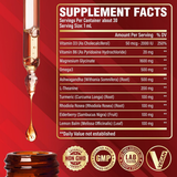 Información del suplemento de Satoomi glicinato de magnesio 10 en 1 en gotas, 30 ml.