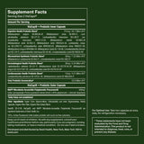 Tabla nutricional del suplemento Seed Health DS-01 Probiótico con Prebiótico 60 cápsulas