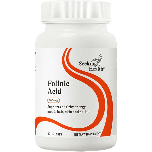 Frasco de suplemento Seeking Health Ácido Folínico 60 pastillas