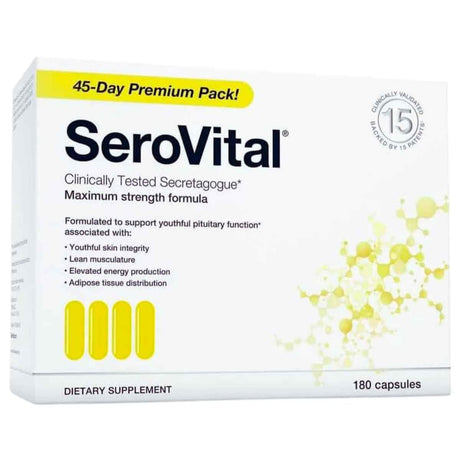Caja de SeroVital complejo de aminoácidos para 45 días, 180 cápsulas