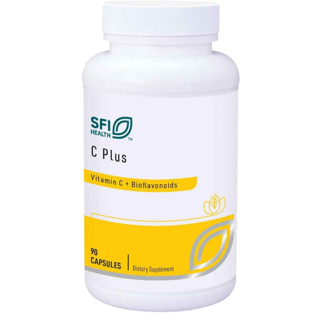 Frasco de suplemento SFI Health C Plus 90 cápsulas