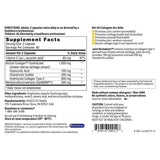 Tabla nutricional del suplemento SFI Health Colágeno Hidrolizado BioCell 120 cápsulas