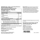 Información del suplemento de SFI Health Marine Fish Oil para 100 cápsulas blandas.