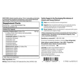 Tabla nutricional del suplemento SFI Health Ther-Biotic Baby 66 g polvo