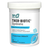 Frasco de suplemento SFI Health Ther-Biotic Synbiotic 30 cápsulas