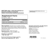 Tabla nutricional del suplemento SFI Health Vitamina C 1000 mg 100 tabletas