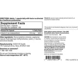 Tabla nutricional del suplemento SFI Health Vitamina D3 5000 IU 100 cápsulas