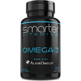 SmarterVitamins Omega-3 AlaskOmega de 1500 mg por porción en frasco de 60 cápsulas blandas.