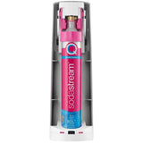 Parte posterior de SodaStream Terra blanca con cilindro CO₂ Quick Connect instalado