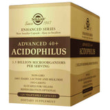 Frasco de suplemento Solgar Advanced 40+ Acidophilus 120 cápsulas vegetales