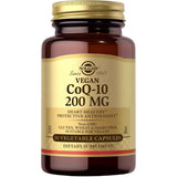 Frasco de suplemento Solgar Coenzima Q10 200 mg 30 cápsulas vegetales