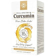 Frasco de suplemento Solgar Curcumina de Espectro Completo 40 mg 105 cápsulas blandas