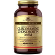Frasco de suplemento Solgar Glucosamina Condroitina MSM Triple Fuerza 120 tabletas