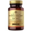 Frasco de suplemento Solgar Metilcobalamina Vitamina B12 5000 mcg 30 nuggets