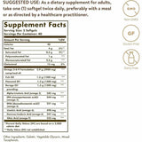 Etiqueta de Solgar Omega 3-6-9 con fórmula de 3900 mg por porción