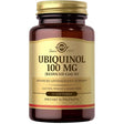 Frasco de suplemento Solgar Ubiquinol 100 mg 50 cápsulas blandas