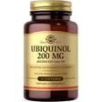 Frasco de suplemento Solgar Ubiquinol 200 mg 30 cápsulas blandas