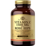 Frasco de suplemento Solgar Vitamina C 1500 mg 90 tabletas