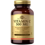 Frasco de suplemento Solgar Vitamina C 500 mg 100 cápsulas vegetales