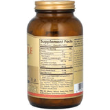 Tabla nutricional del suplemento Solgar Vitamina C Masticable sabor Naranja 90 tabletas masticables