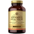 Frasco de suplemento Solgar Vitamina E 100 cápsulas blandas