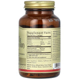 Tabla nutricional del suplemento Solgar Vitamina E Natural 268 mg 100 cápsulas blandas