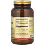 Tabla nutricional del suplemento Solgar Zinc Quelado 22 mg 250 tabletas