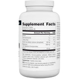 Tabla nutricional del suplemento Source Naturals Glicinato de Magnesio 200 mg 180 tabletas