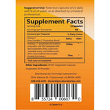 abla nutricional del suplemento Sovereign Laboratories Vital C-LD 120 cápsulas