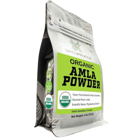 Bolsa de Spice Profile polvo orgánico de amla 4 oz