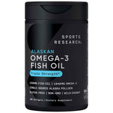 Frasco de Sports Research Omega-3 de Alaska de 180 cápsulas blandas
