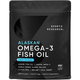 Bolsa de recarga de Sports Research Omega-3 de Alaska de 240 cápsulas blandas