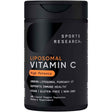 Frasco frontal de Sports Research vitamina C liposomal, presentación de 180 cápsulas.