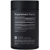 Tabla nutricional del suplemento Sports Research Vitamina D3 + K2 125 mcg y 100 mcg 30 cápsulas blandas