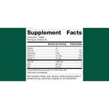 Panel de información del suplemento de Standard Process omega 3 de atún con DHA, EPA, vitamina D y vitamina E.