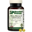 Frasco frontal de Standard Process omega 3 masticable de atún con 120 cápsulas blandas.