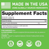 Etiqueta de SteelFit Creatine Monohydrate con creatina monohidratada Creapure de 5 g por porción