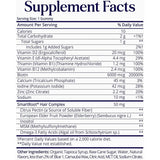 Tabla nutricional del suplemento SugarbearPRO Biotina 6000 mcg 35 gomitas