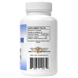 Información del suplemento de Sunshine Naturals complejo de magnesio con 300 mg por porción de 2 cápsulas.