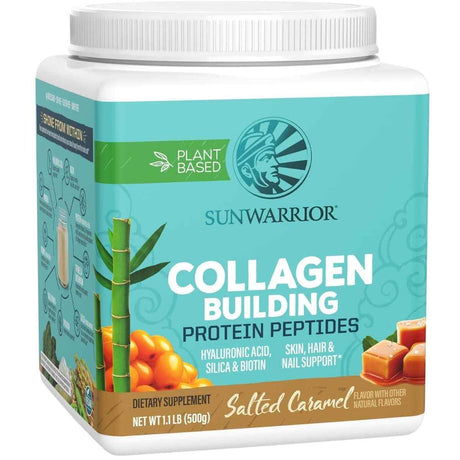 Sunwarrior Collagen Building Protein Peptides sabor Caramelo salado, presentación de 500 g