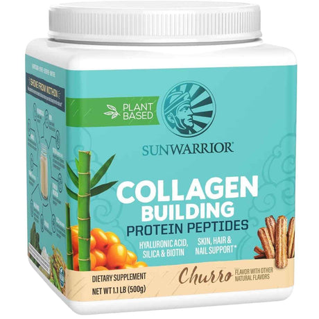 Sunwarrior Collagen Building Protein Peptides sabor Churro, presentación de 500 g