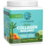 Sunwarrior Collagen Building Protein Peptides sabor Matcha coco, presentación de 500 g