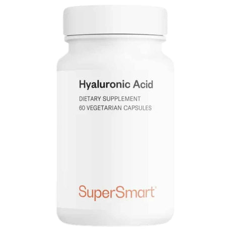 Frasco de suplemento SuperSmart Ácido Hialurónico 60 cápsulas