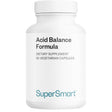 Frasco frontal de SuperSmart Acid Balance Formula, 90 cápsulas vegetarianas.