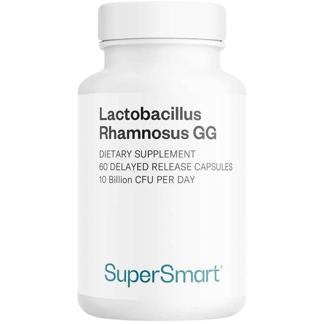 Frasco de suplemento SuperSmart Lactobacillus Rhamnosus GG 60 cápsulas