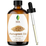 Frasco de suplemento SVA Aceite de Fenogreco 118 ml