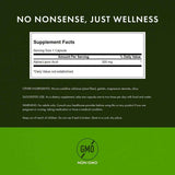 Tabla nutricional del suplemento Swanson Ácido Alfa Lipoico 300 mg 120 cápsulas